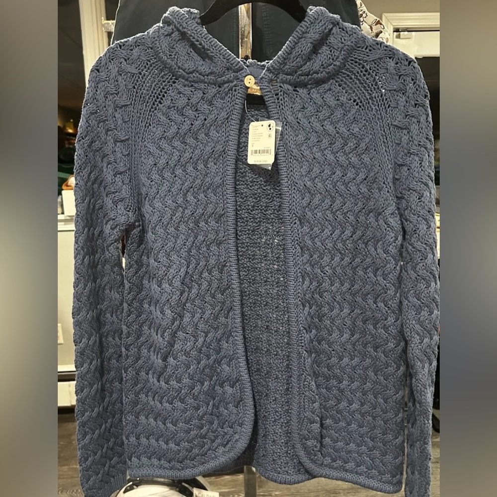 Free-est 100% Cotton Cable Knit Sweater Set